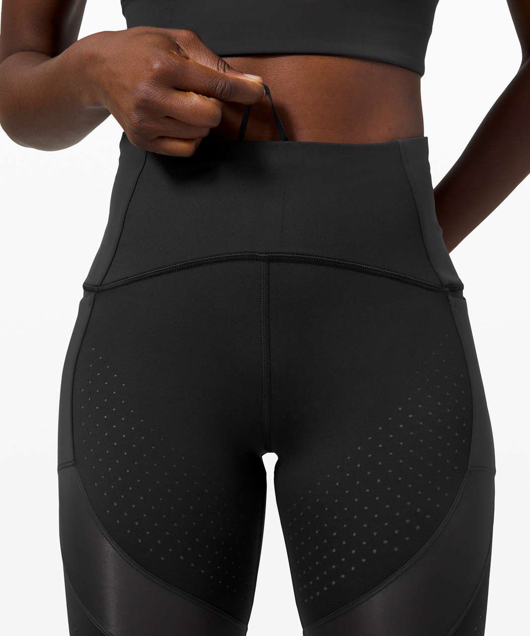 Lululemon Uncovered Strength High-Rise Crop 23 - Black - lulu fanatics