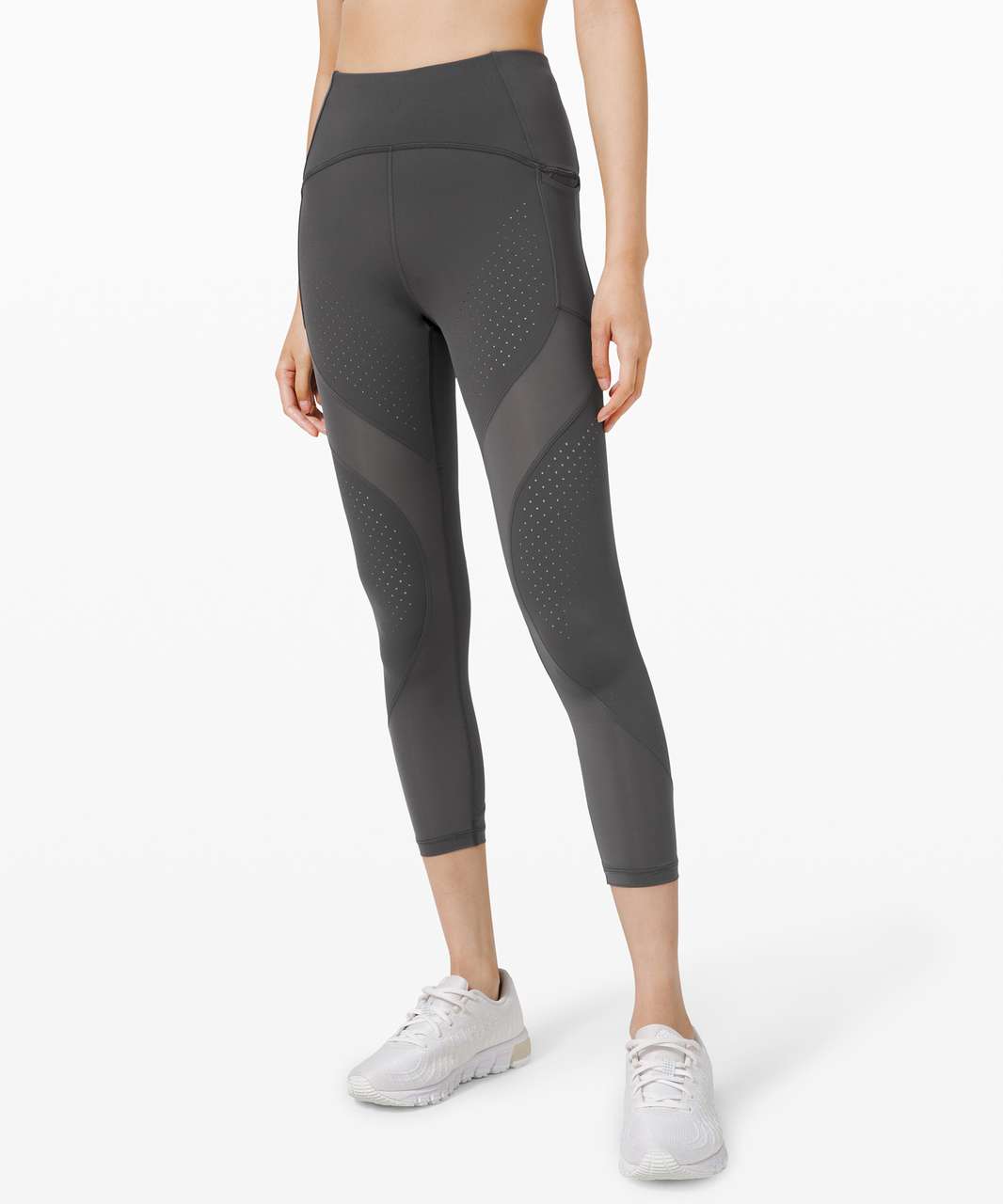 Lululemon Uncovered Strength High-Rise Crop 23 - Graphite Grey