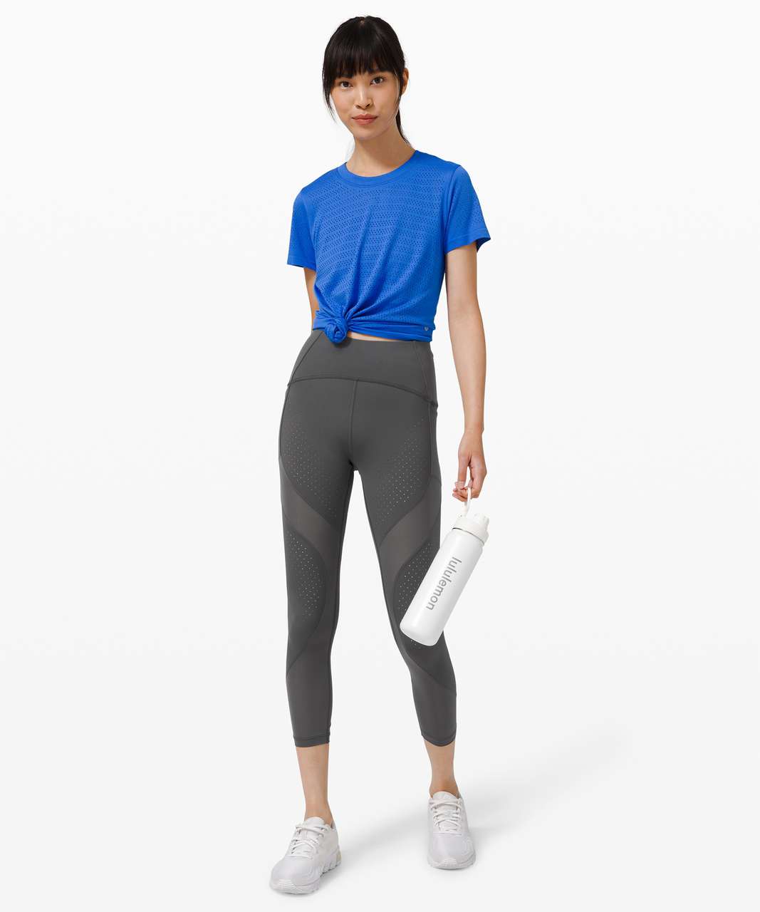 Lululemon Uncovered Strength High-Rise Crop 23" - Graphite Grey