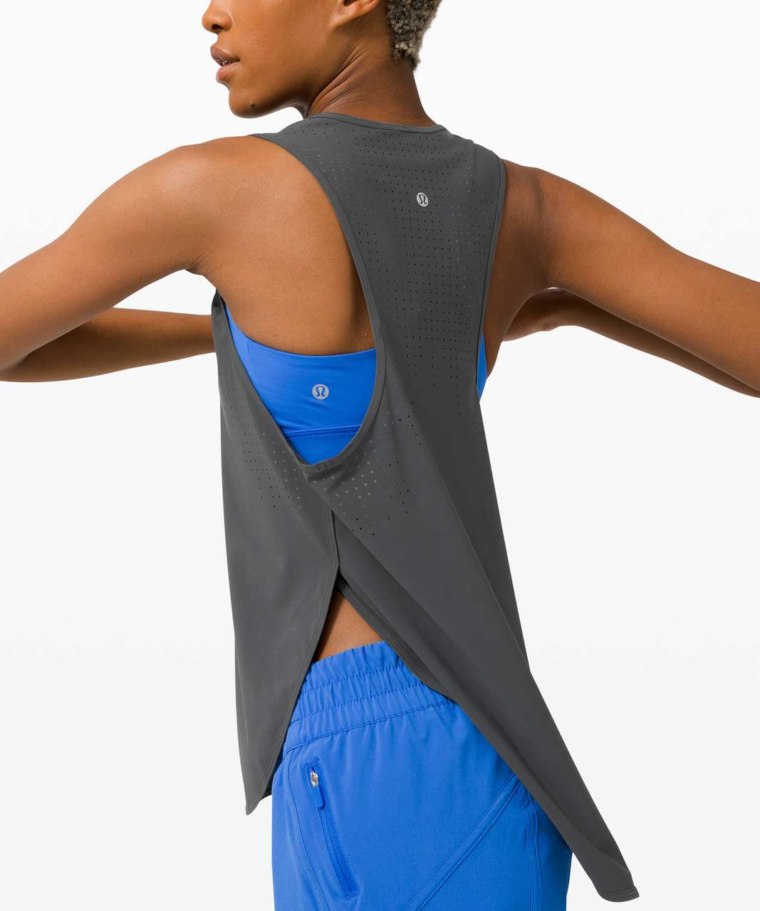 Lululemon All Run Long Tank - Graphite Grey