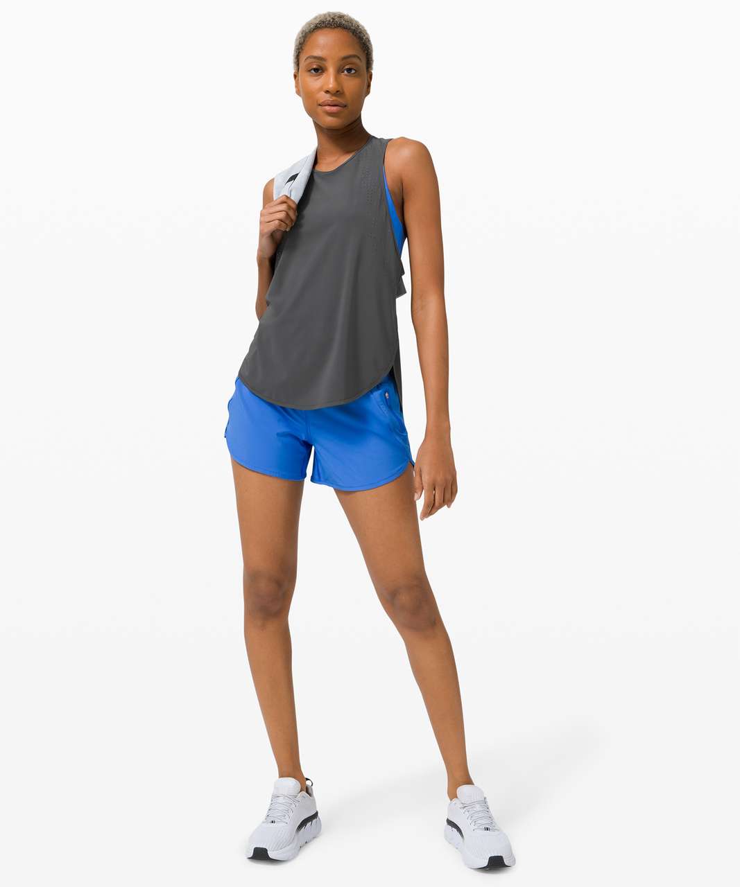 Lululemon All Run Long Tank - Graphite Grey - lulu fanatics