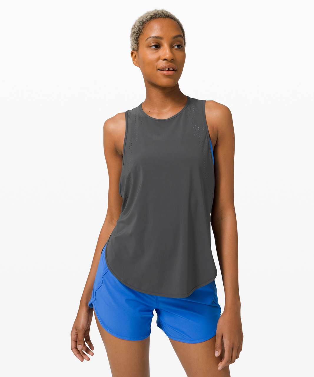 Lululemon All Run Long Tank - Graphite Grey