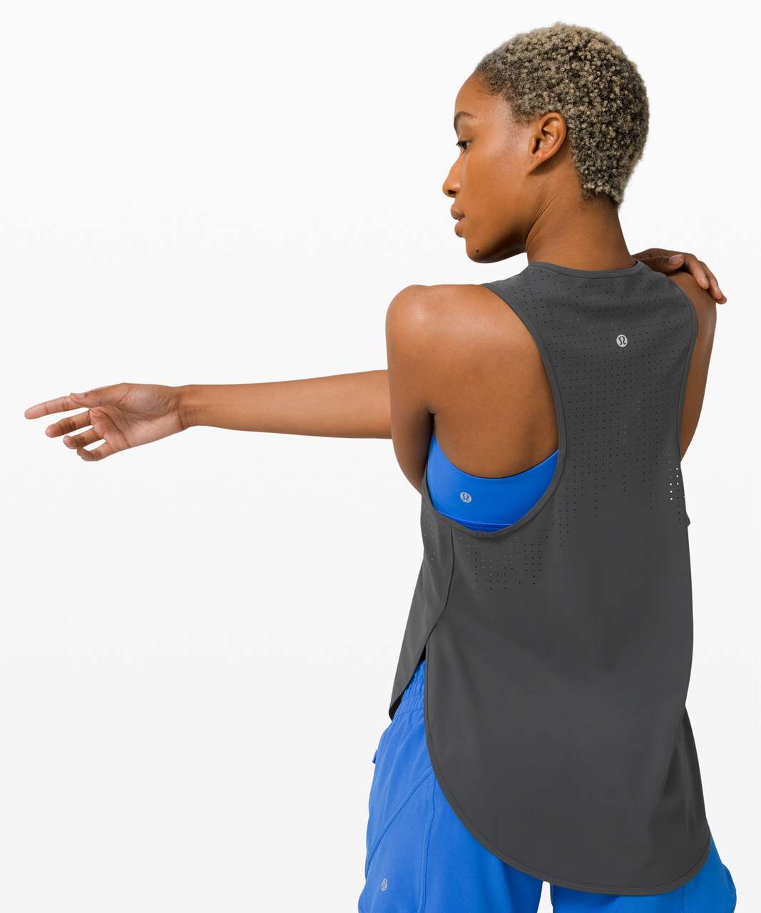 Lululemon All Run Long Tank - Graphite Grey