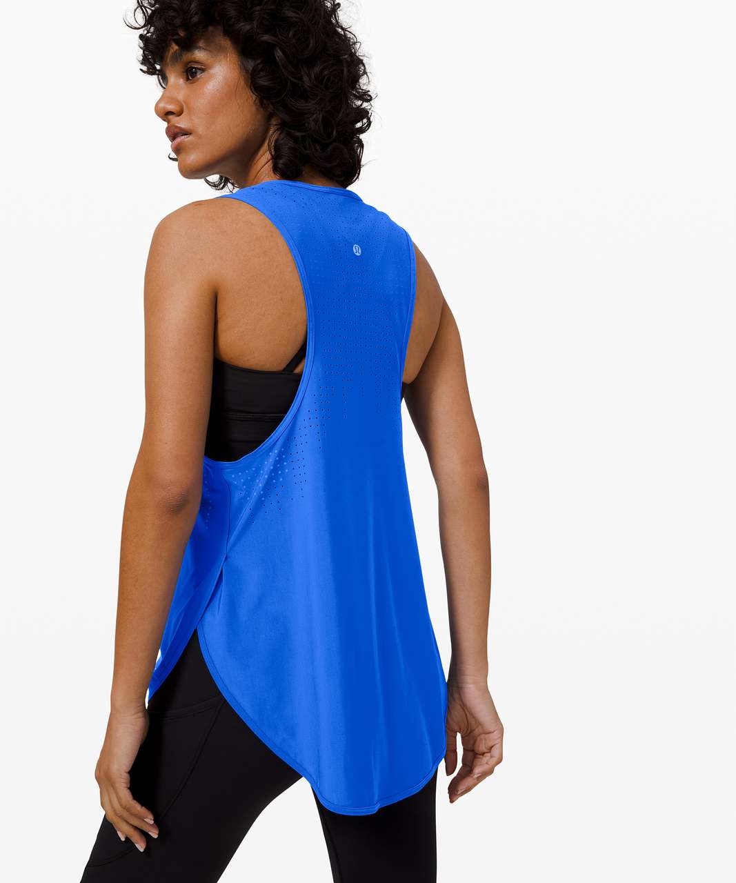 Lululemon All Run Long Tank - Wild Bluebell