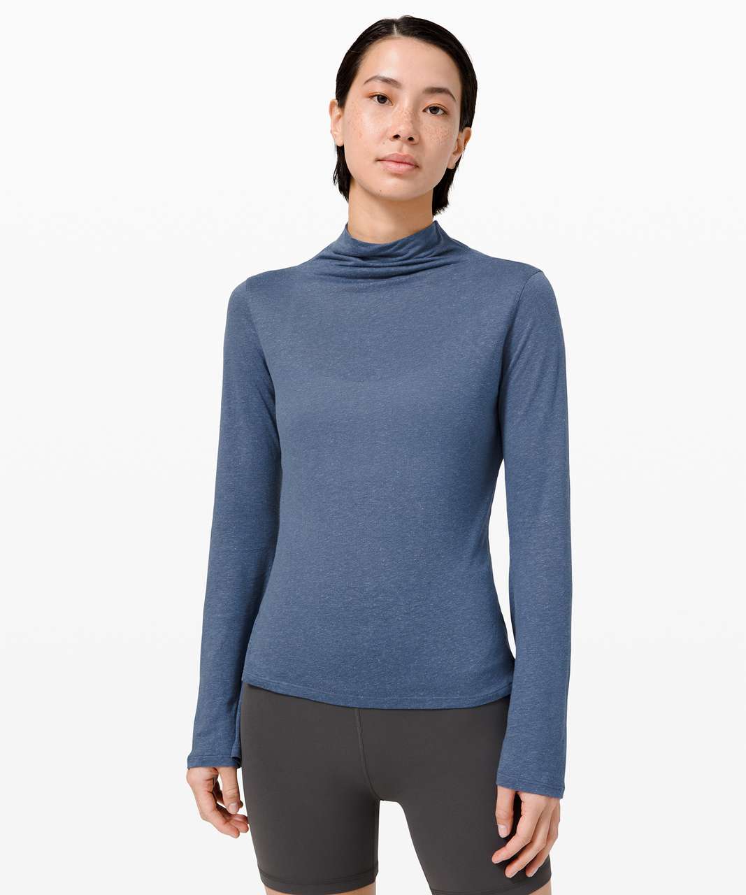 Lululemon Day to Light Long Sleeve - Ink Blue - lulu fanatics