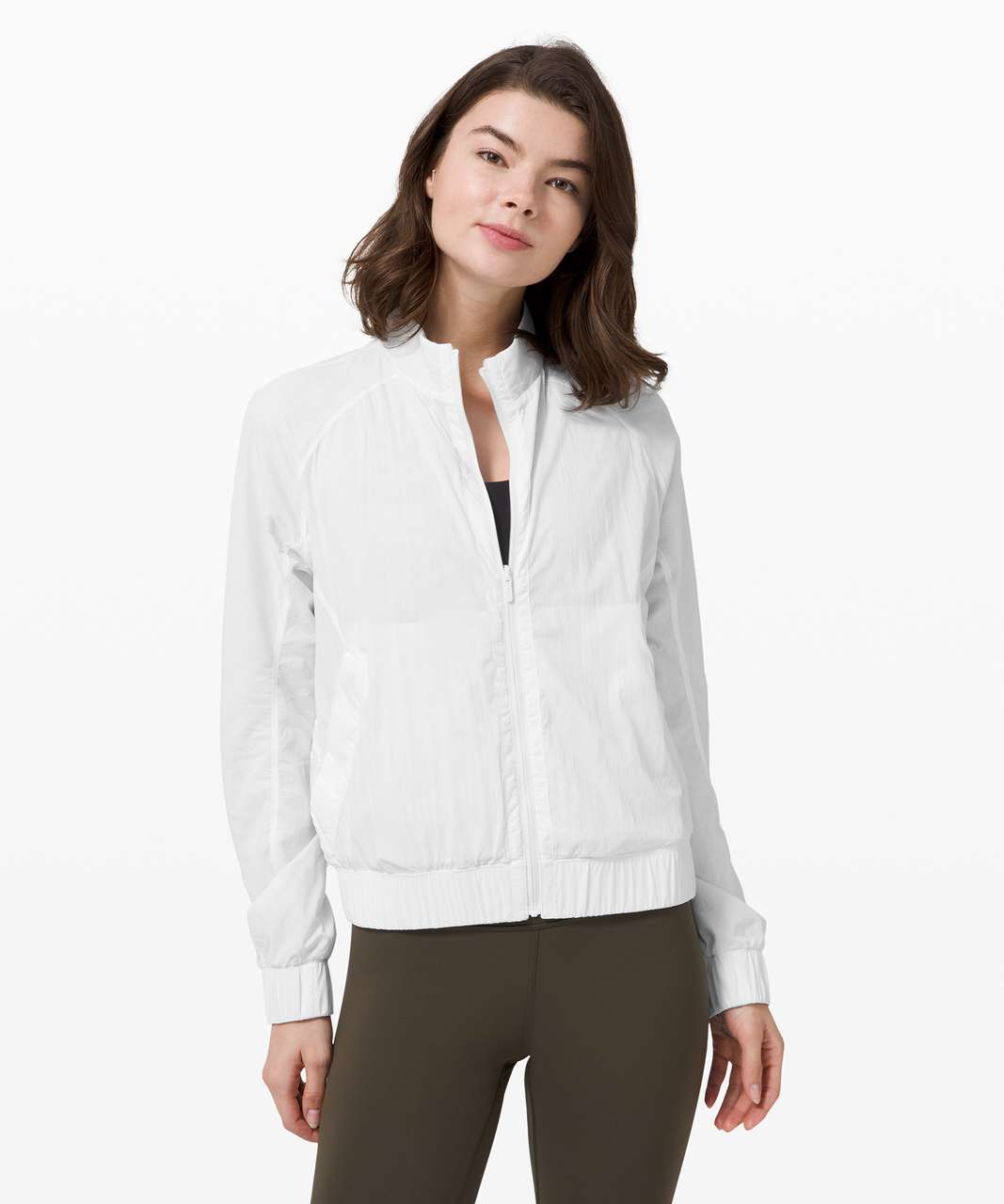 Lululemon Bombs Away Jacket - White / City Breeze White Multi