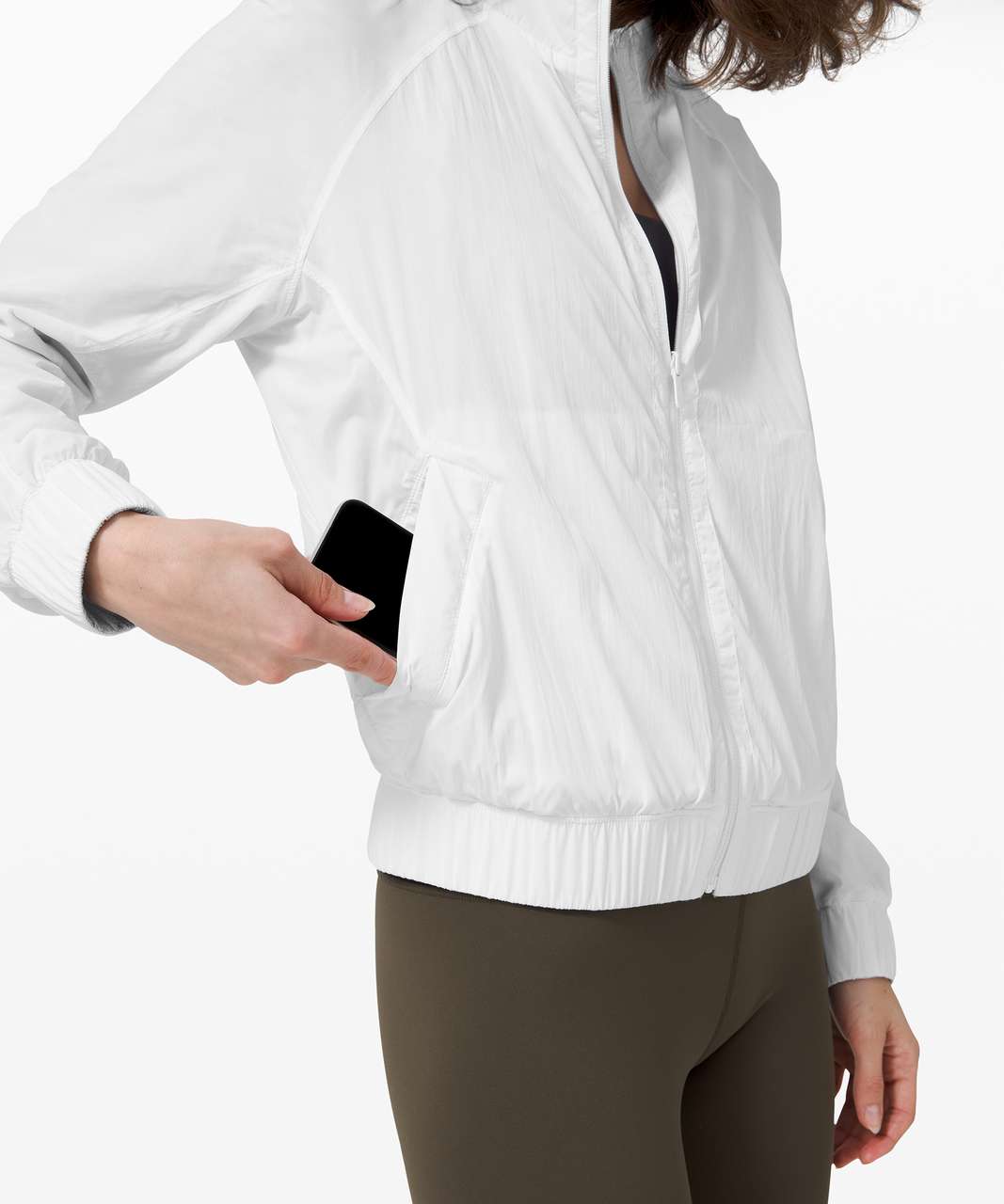 Lululemon Bombs Away Jacket - White / City Breeze White Multi