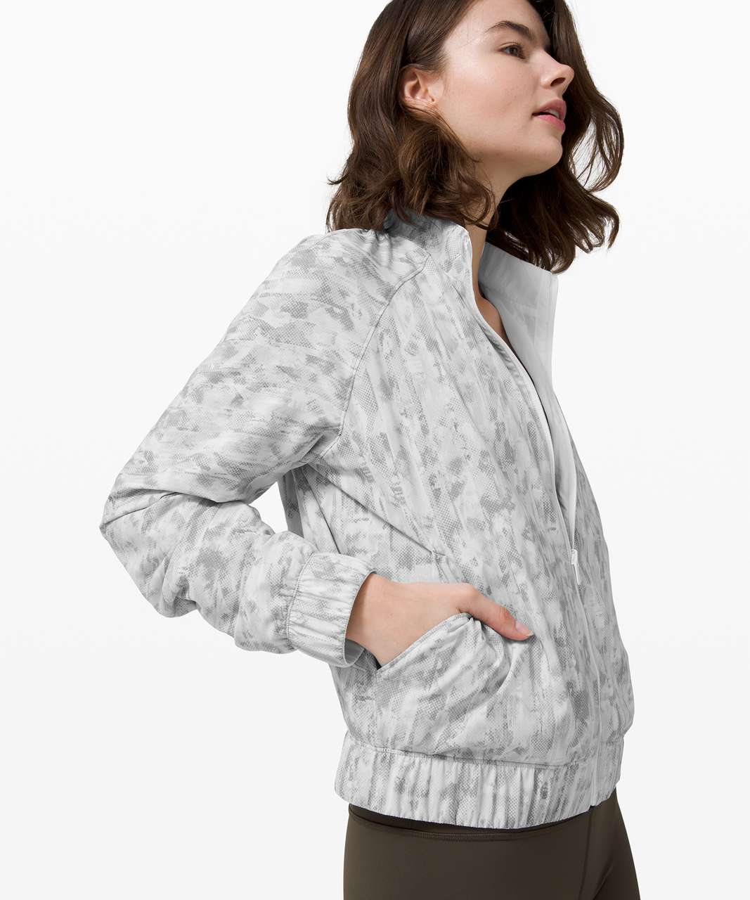 Lululemon Bombs Away Jacket - White / City Breeze White Multi