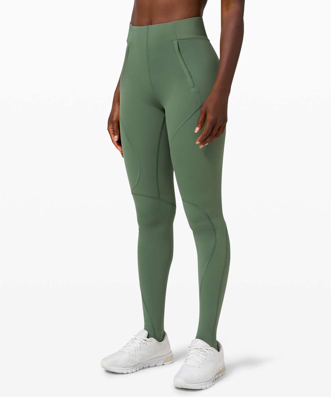 Lululemon Wunder Train High-Rise Tight 25 - Algae Green - lulu fanatics