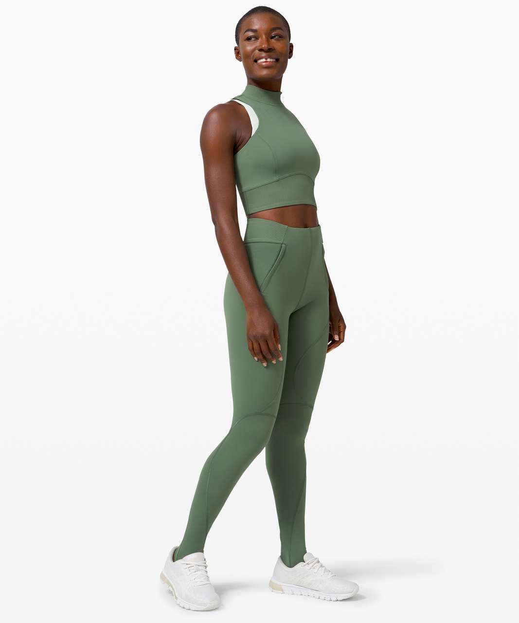 Lululemon Train Free Super High-Rise Tight 32 - Algae Green