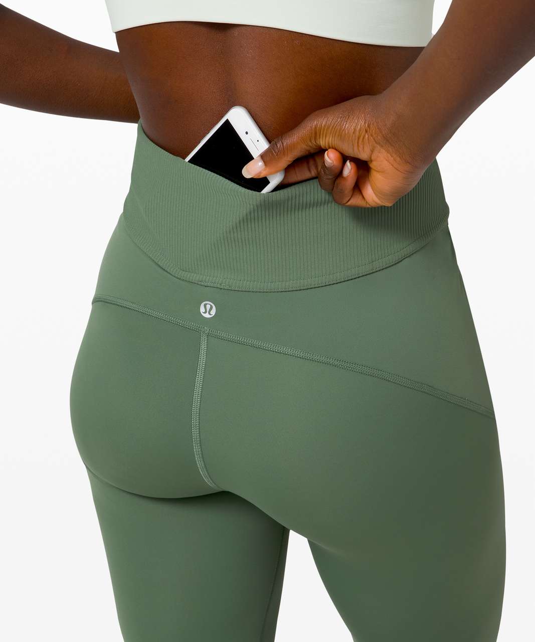 Lululemon Train Free Super High-Rise Tight 32" - Algae Green