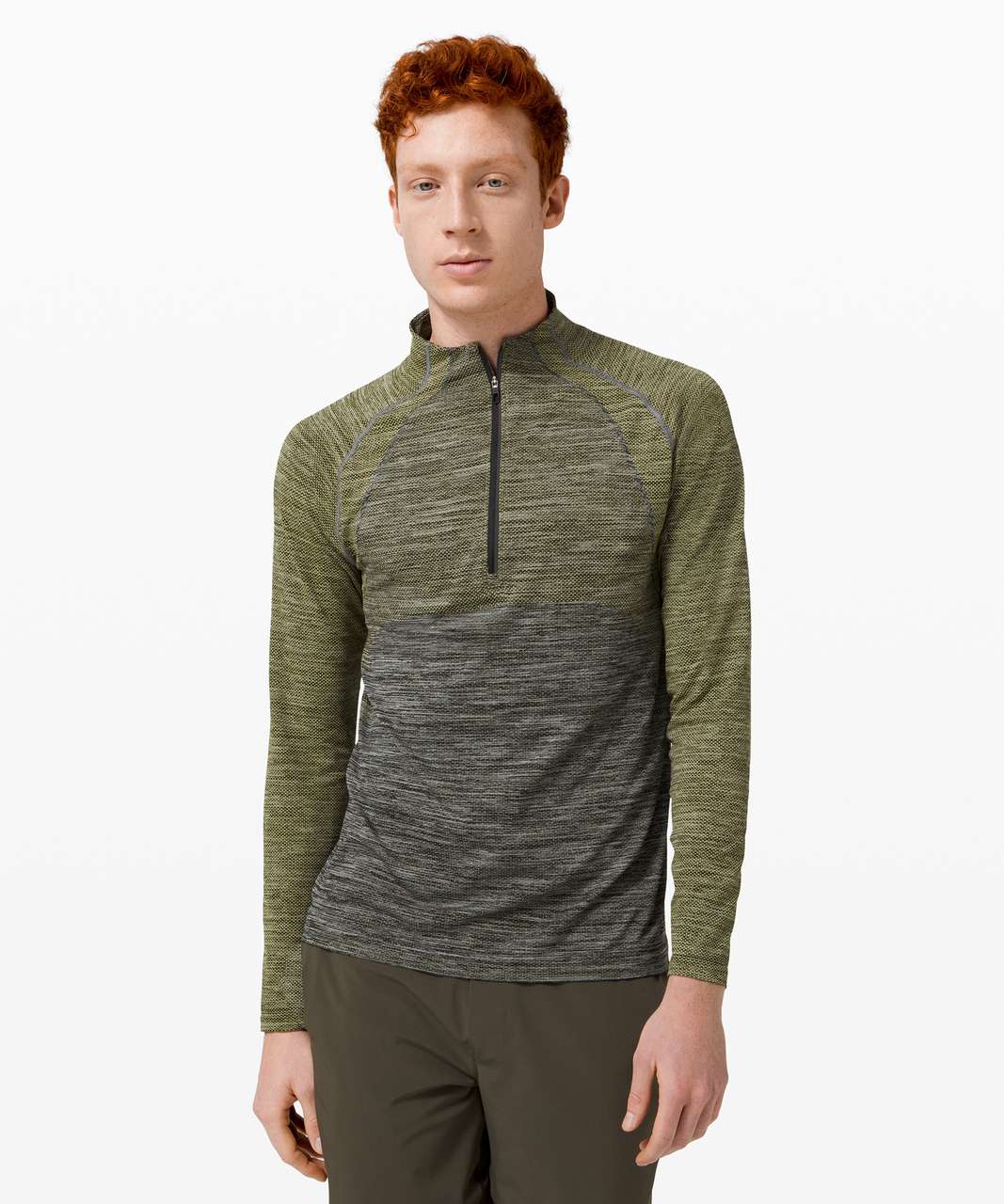 Lululemon Metal Vent Tech 1/2 Zip 2.0 - Soleil / White / Black