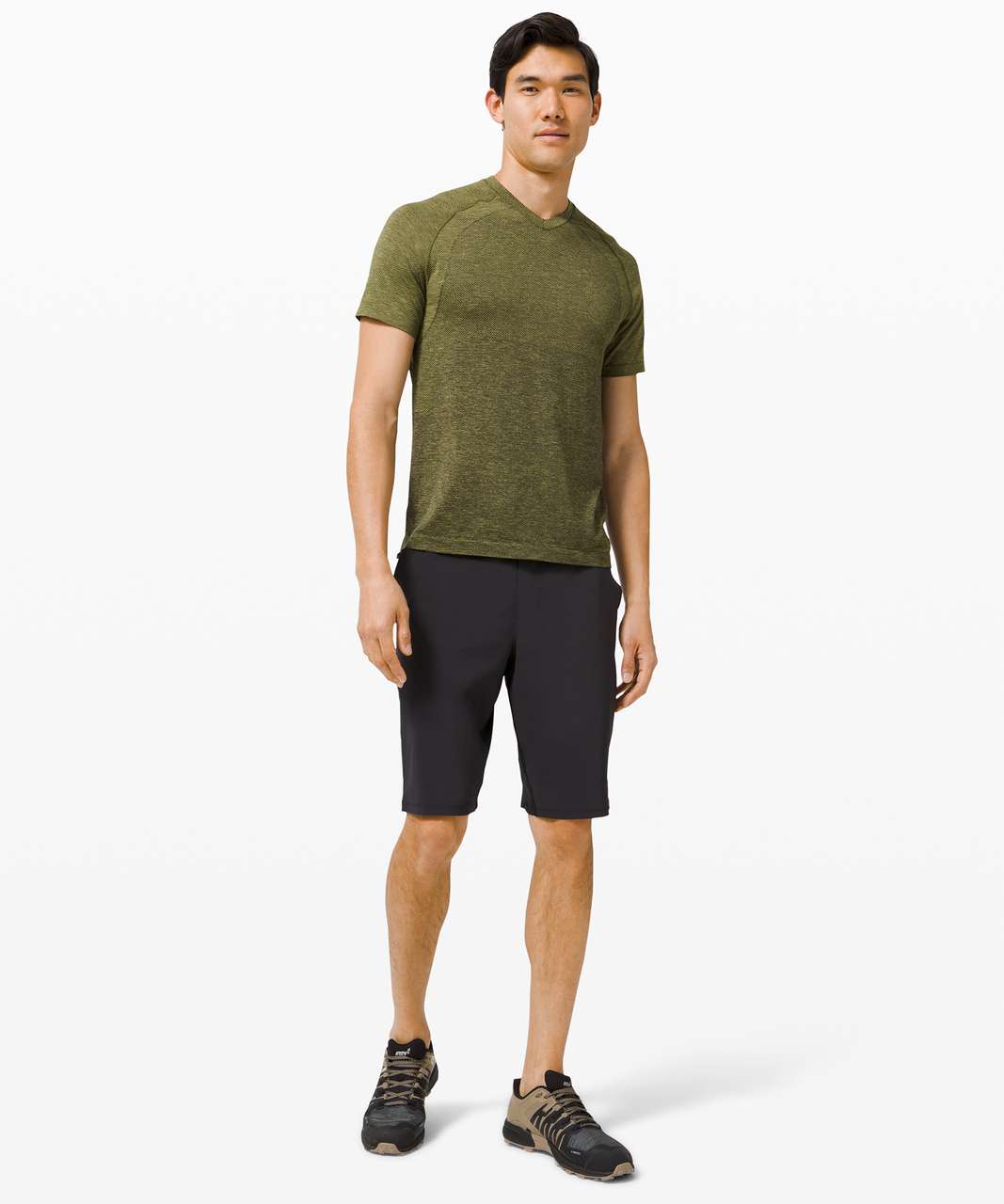 Lululemon Metal Vent Tech Short Sleeve V 2.0 - Soleil / Graphite Grey