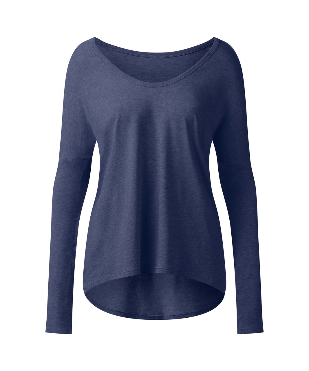 Lululemon Flip Your Dog Long Sleeve II - Heathered Hero Blue - lulu ...