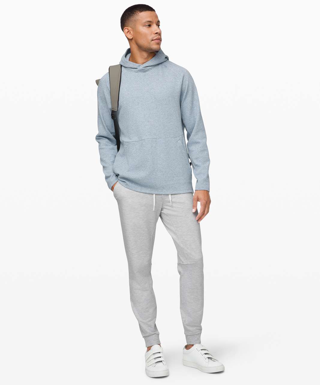 Lululemon City Sweat Jogger French Terry 27" *Shorter - Heathered Ultra Light Grey / Sea Salt