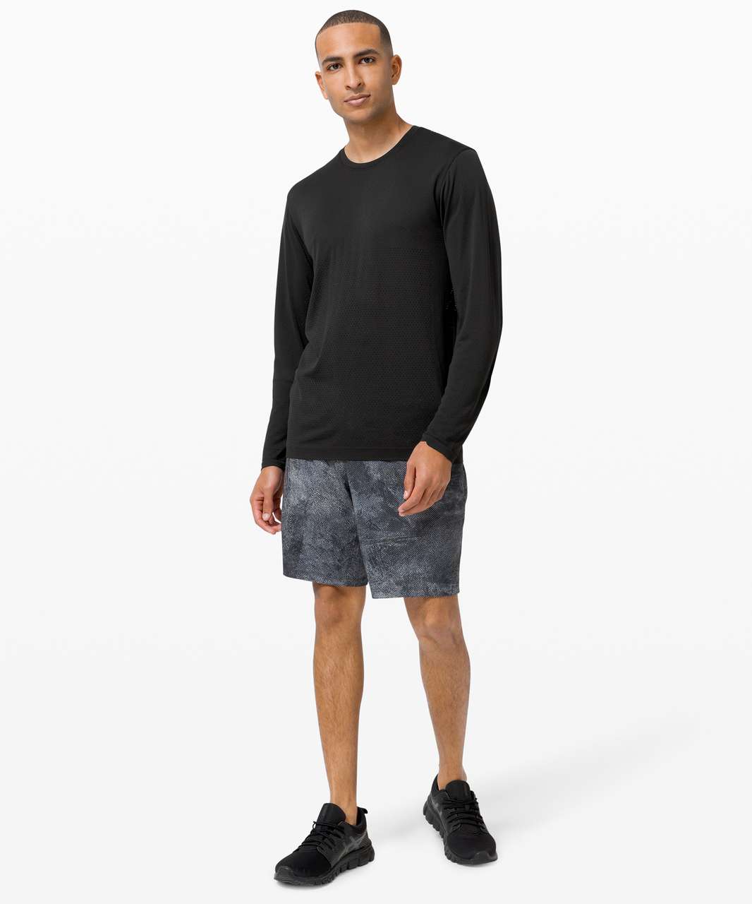 Lululemon Metal Vent Breathe Long Sleeve - Black / Black