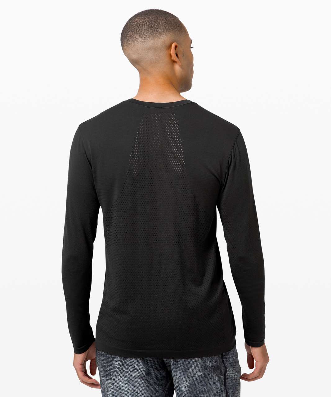 Lululemon Metal Vent Breathe Long Sleeve - Black / Black