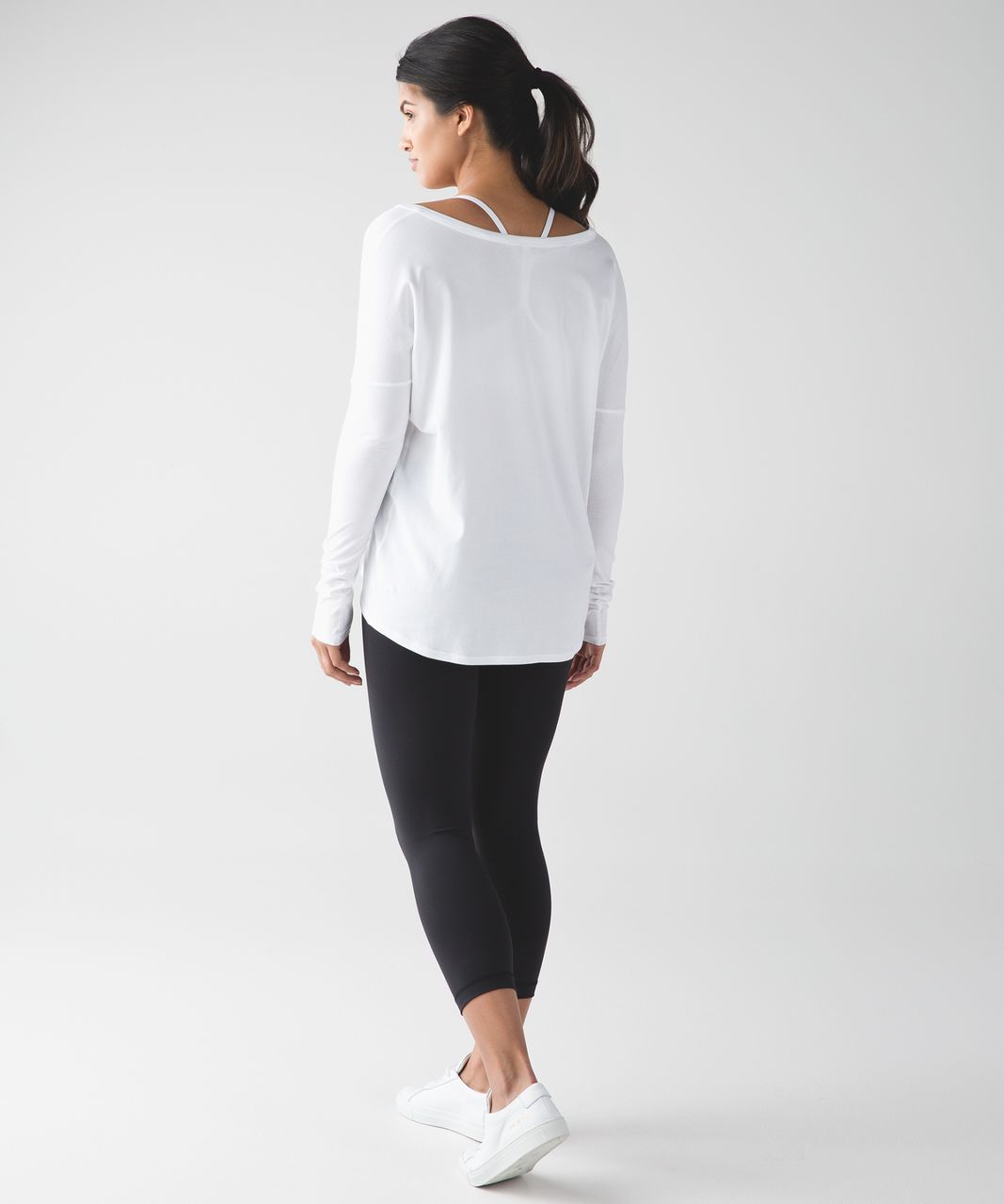 Lululemon Flip Your Dog Long Sleeve II - White