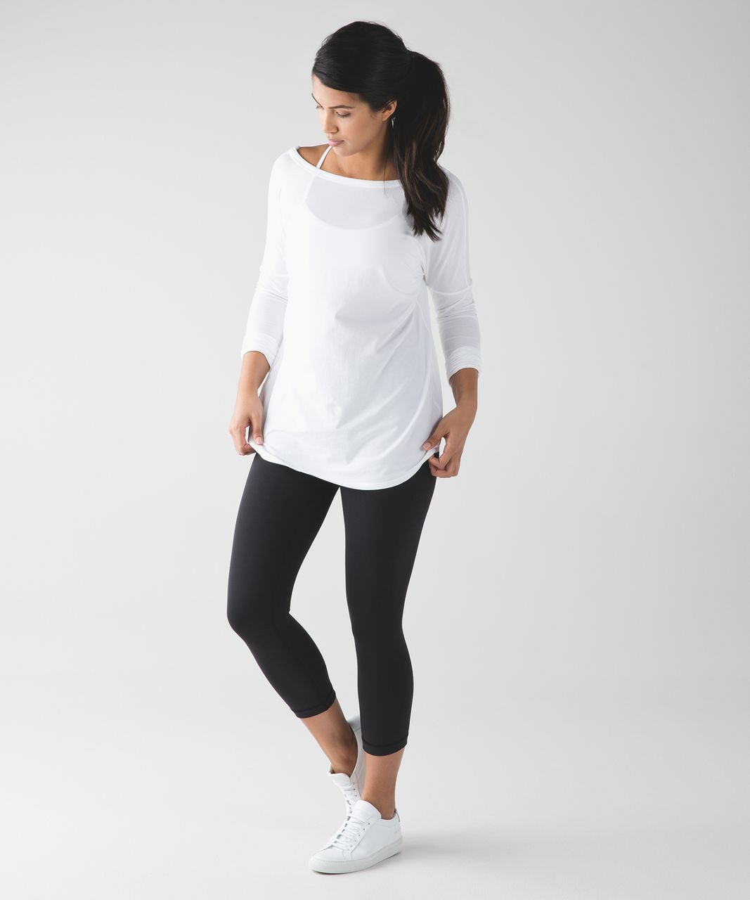 Lululemon Flip Your Dog Long Sleeve II - White