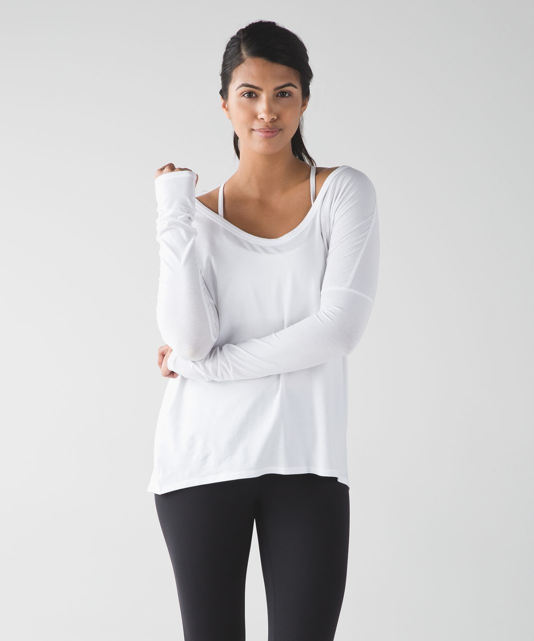 Lululemon Flip Your Dog Long Sleeve II - White