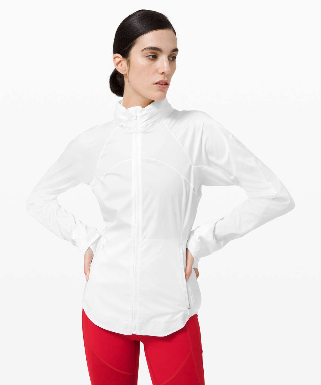 Lululemon Goal Smasher Jacket - White (First Release) - lulu fanatics