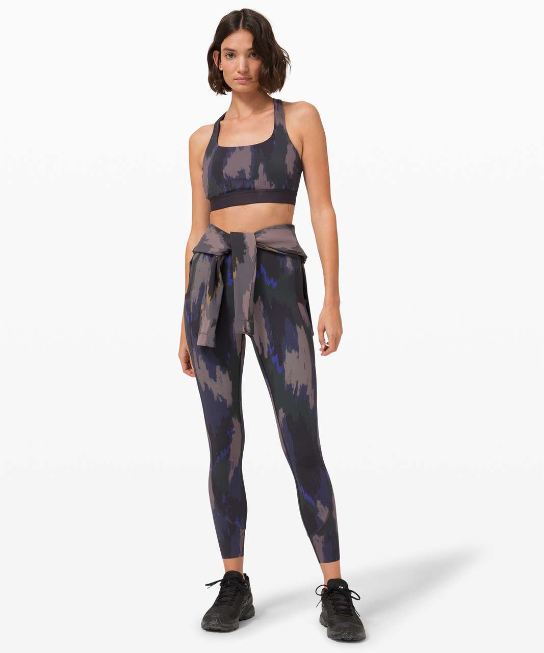 Lululemon Take The Moment Bra *Print - Washed Camo Small Dark Indigo Multi