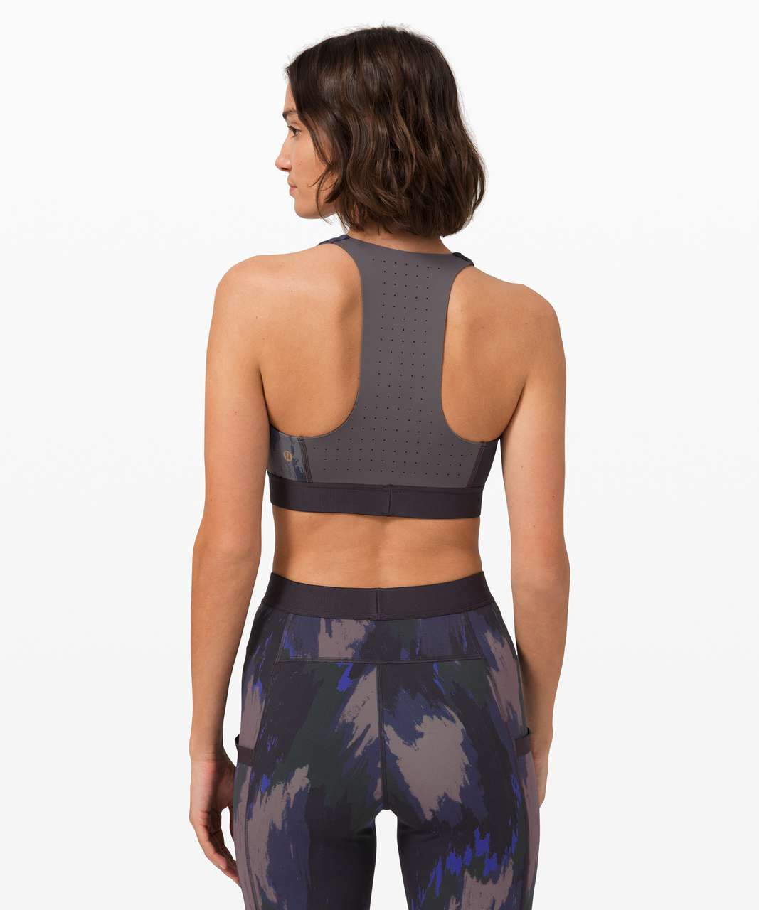 Lululemon Take The Moment Bra *Print - Washed Camo Small Dark Indigo Multi