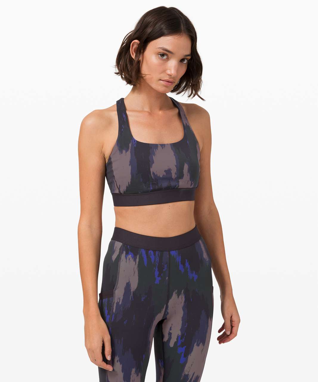 Lululemon Take The Moment Bra *Print - Washed Camo Small Dark Indigo Multi