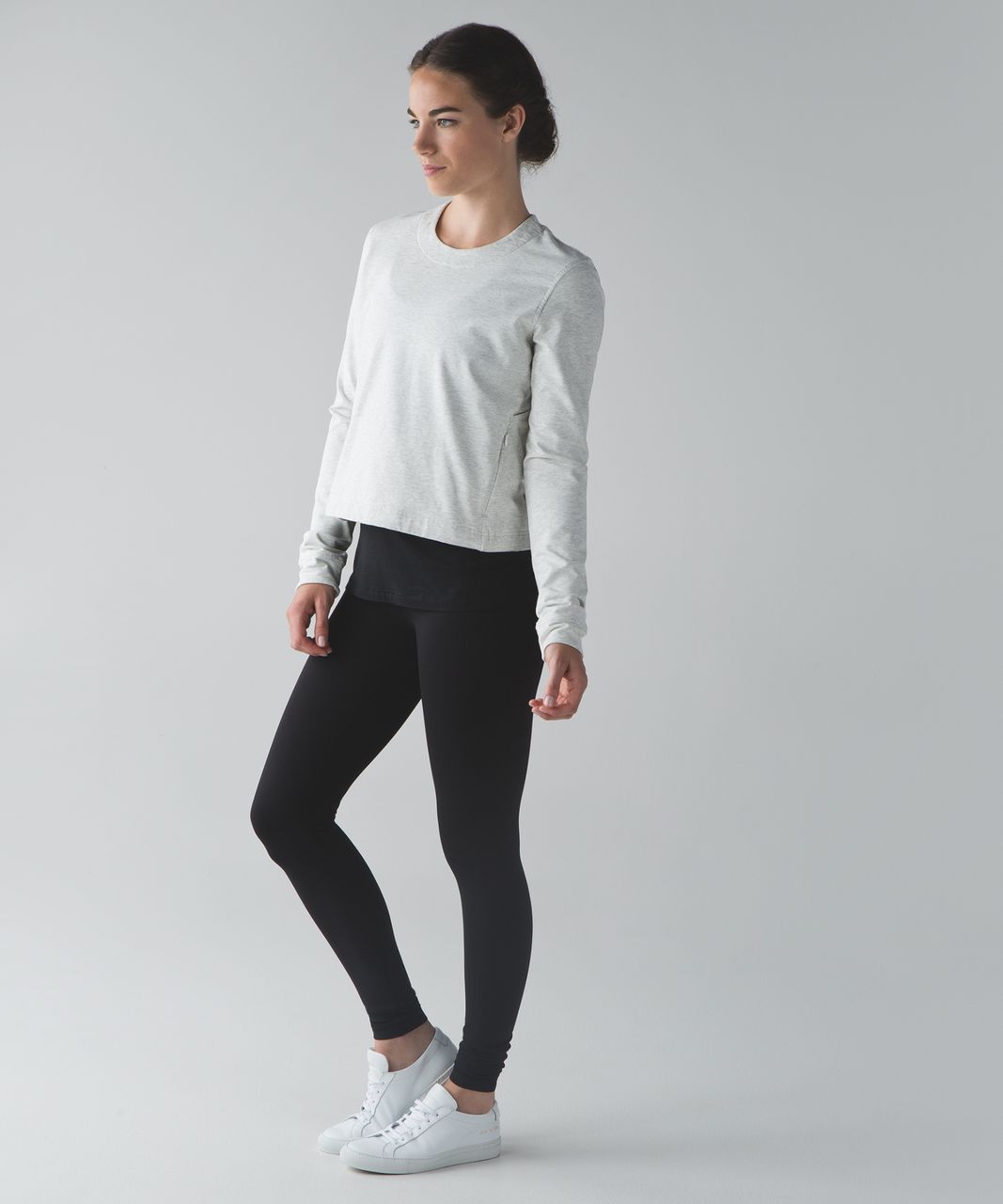 Lululemon Getaway Crew - Heathered White