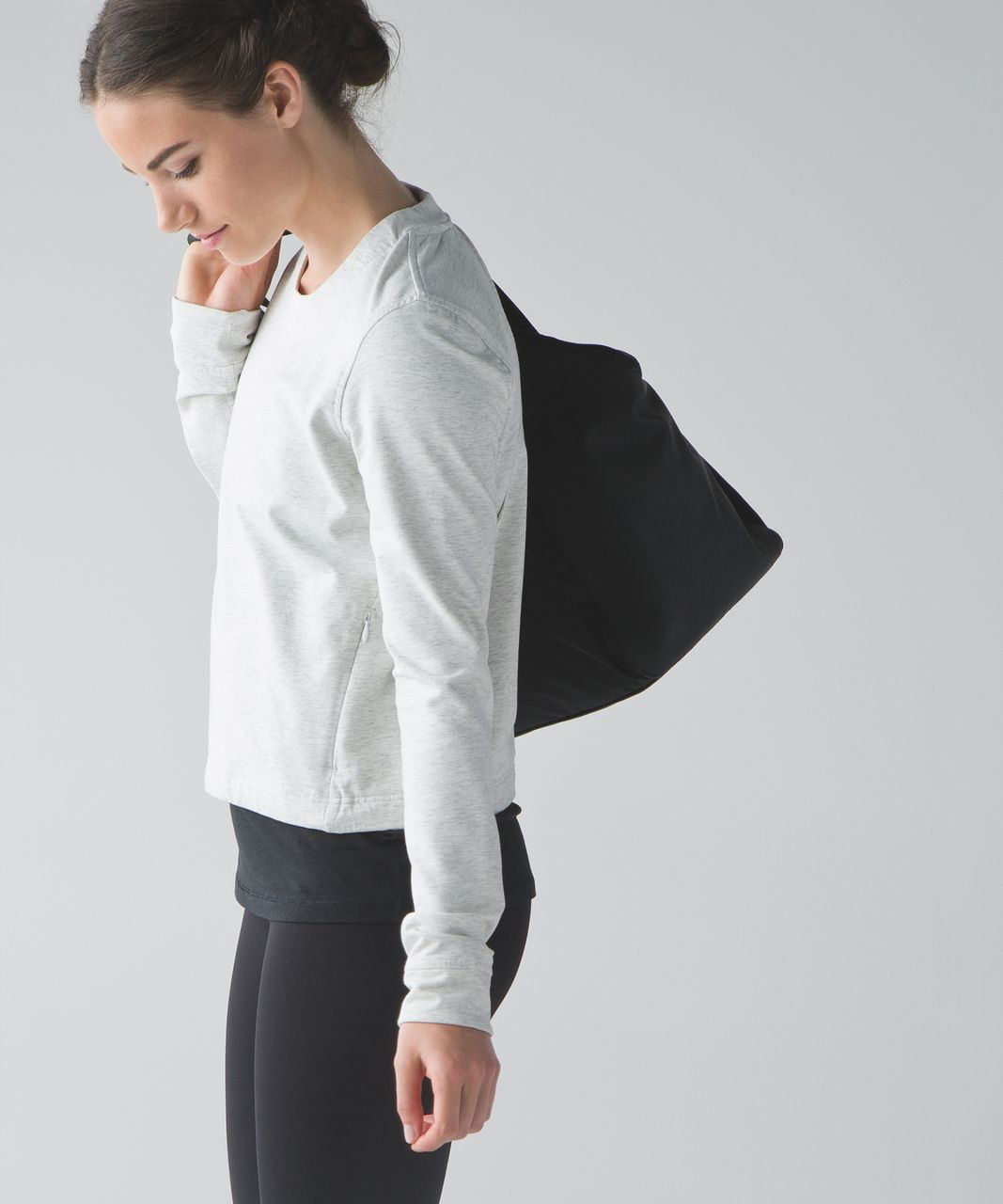 Lululemon Getaway Crew - Heathered White