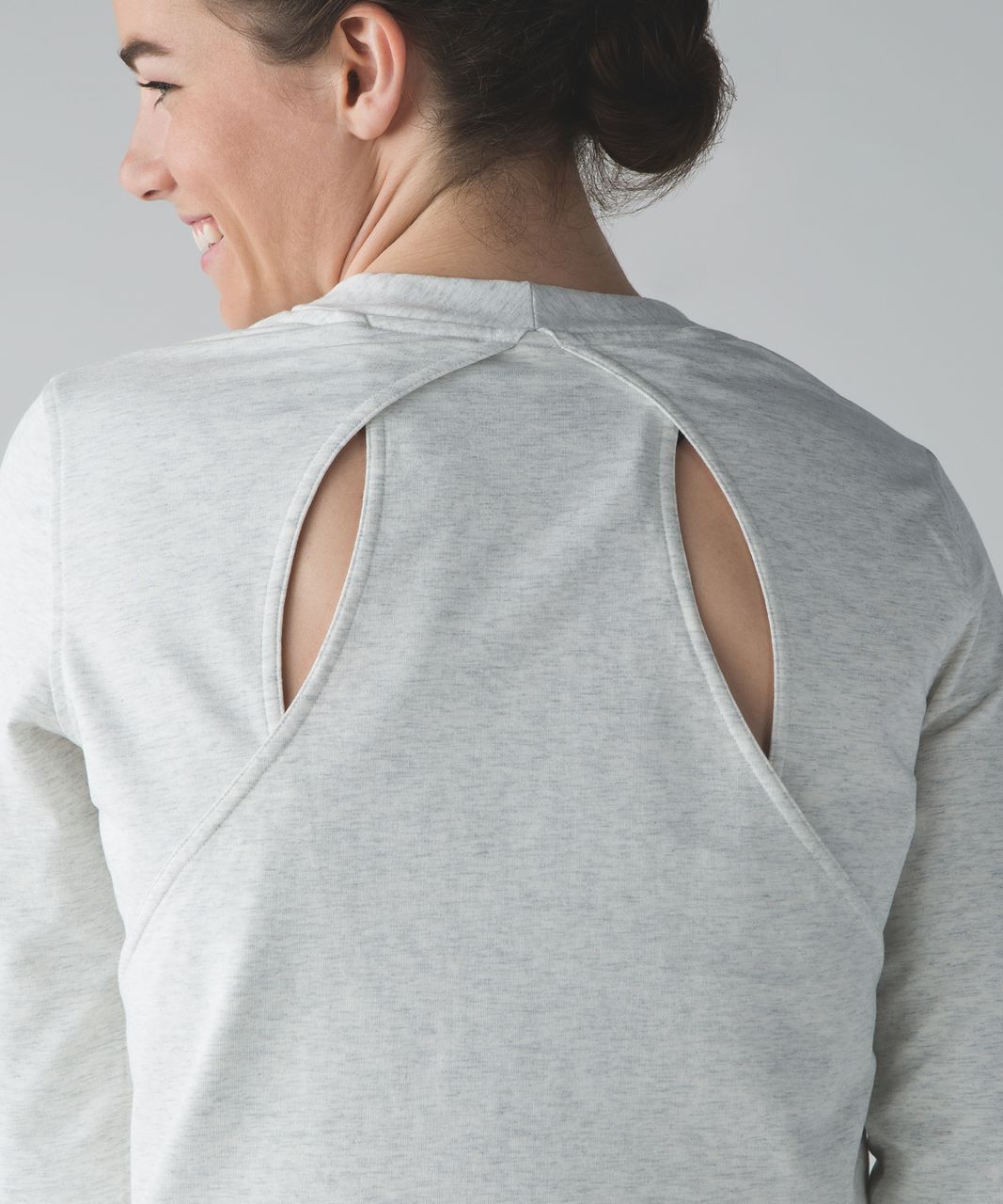 Lululemon Getaway Crew - Heathered White