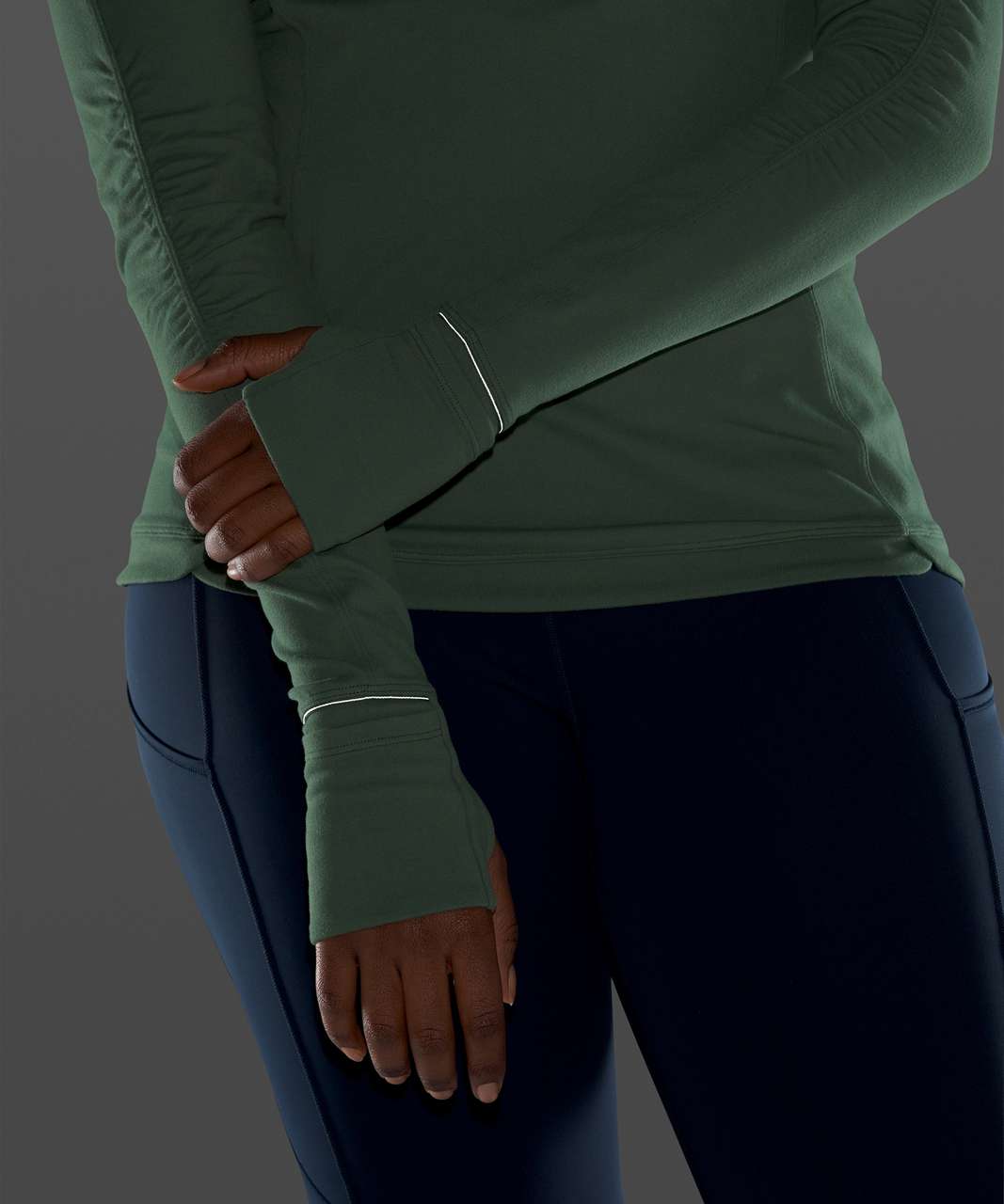 Lululemon Runderful Long Sleeve - Algae Green