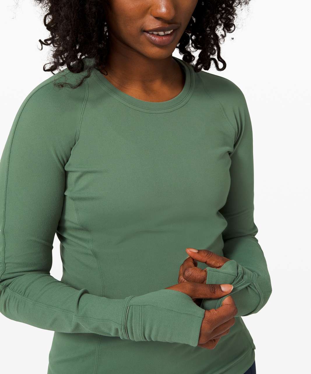 Lululemon Runderful Long Sleeve - Algae Green