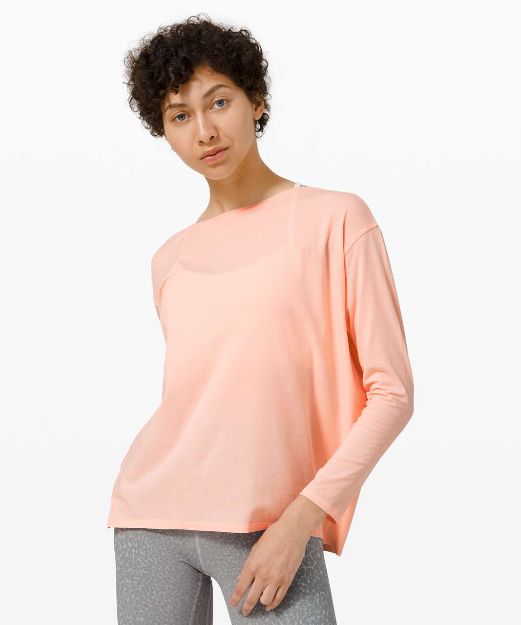 Lululemon Back In Action Long Sleeve - Ballet Slipper