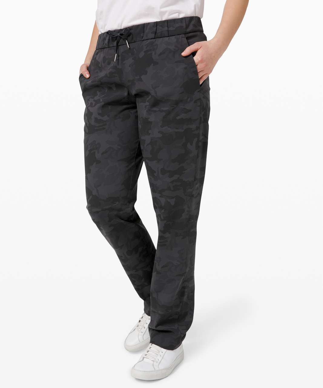 Lululemon On the Fly Pant Full Length - Incognito Camo Multi Grey