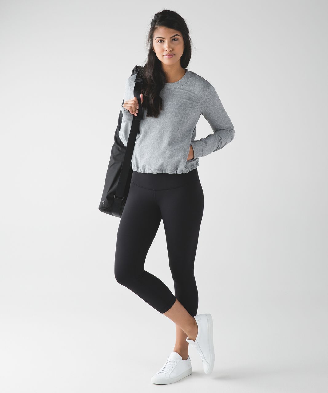 Lululemon Getaway Crew - Heathered Speckled Medium Grey