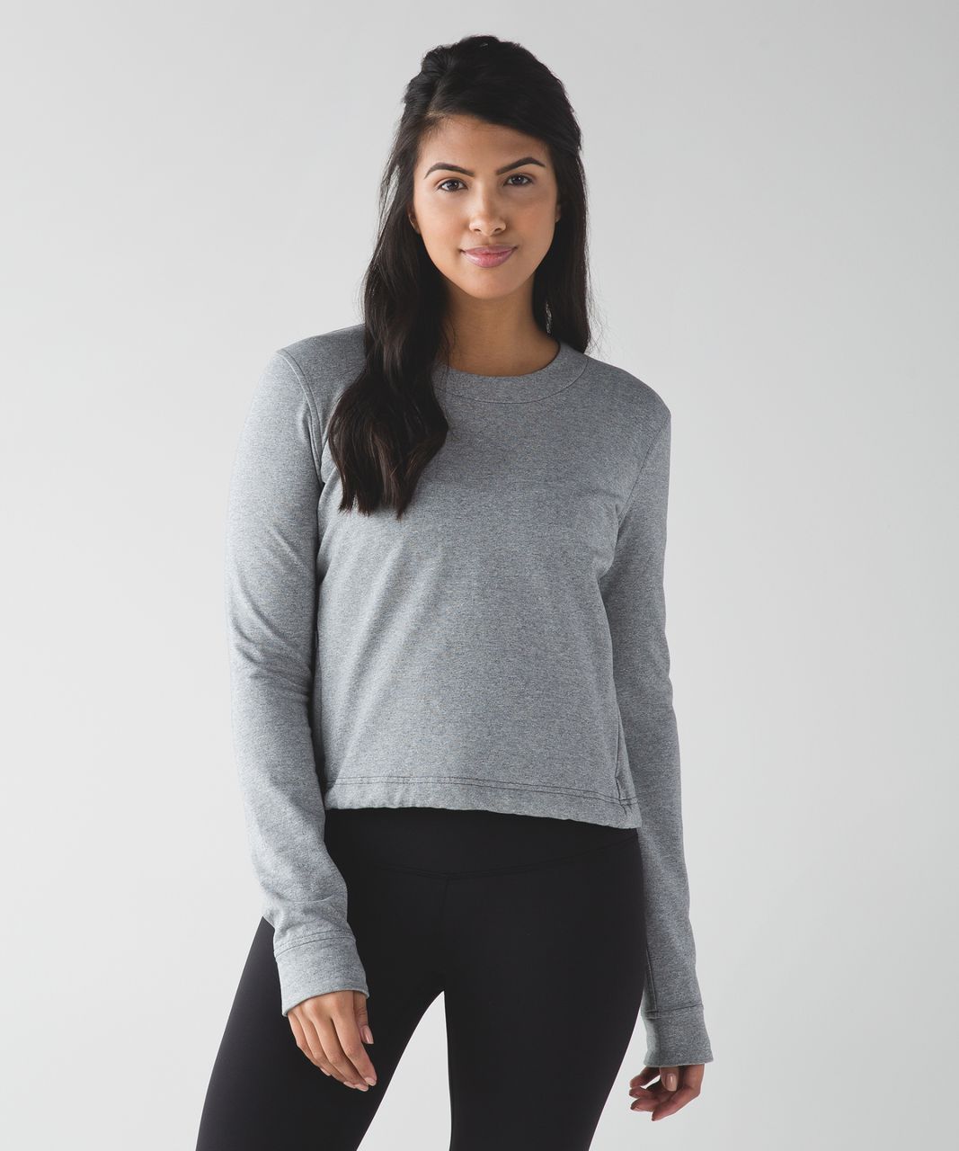 Lululemon Getaway Crew - Heathered Speckled Medium Grey - lulu fanatics