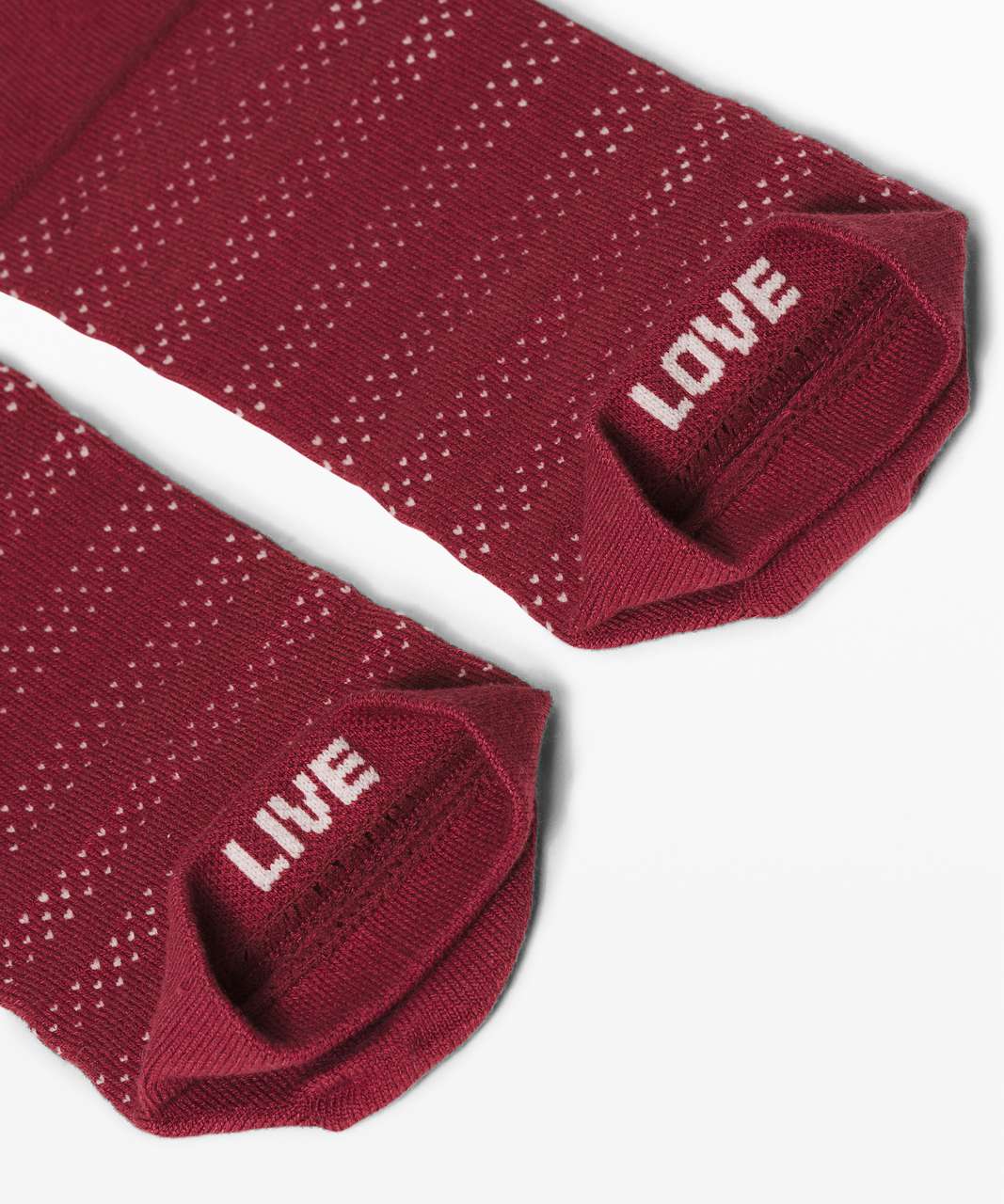 Lululemon On the Fly Sock *3-Pack - Chianti / Ballet Slipper / White