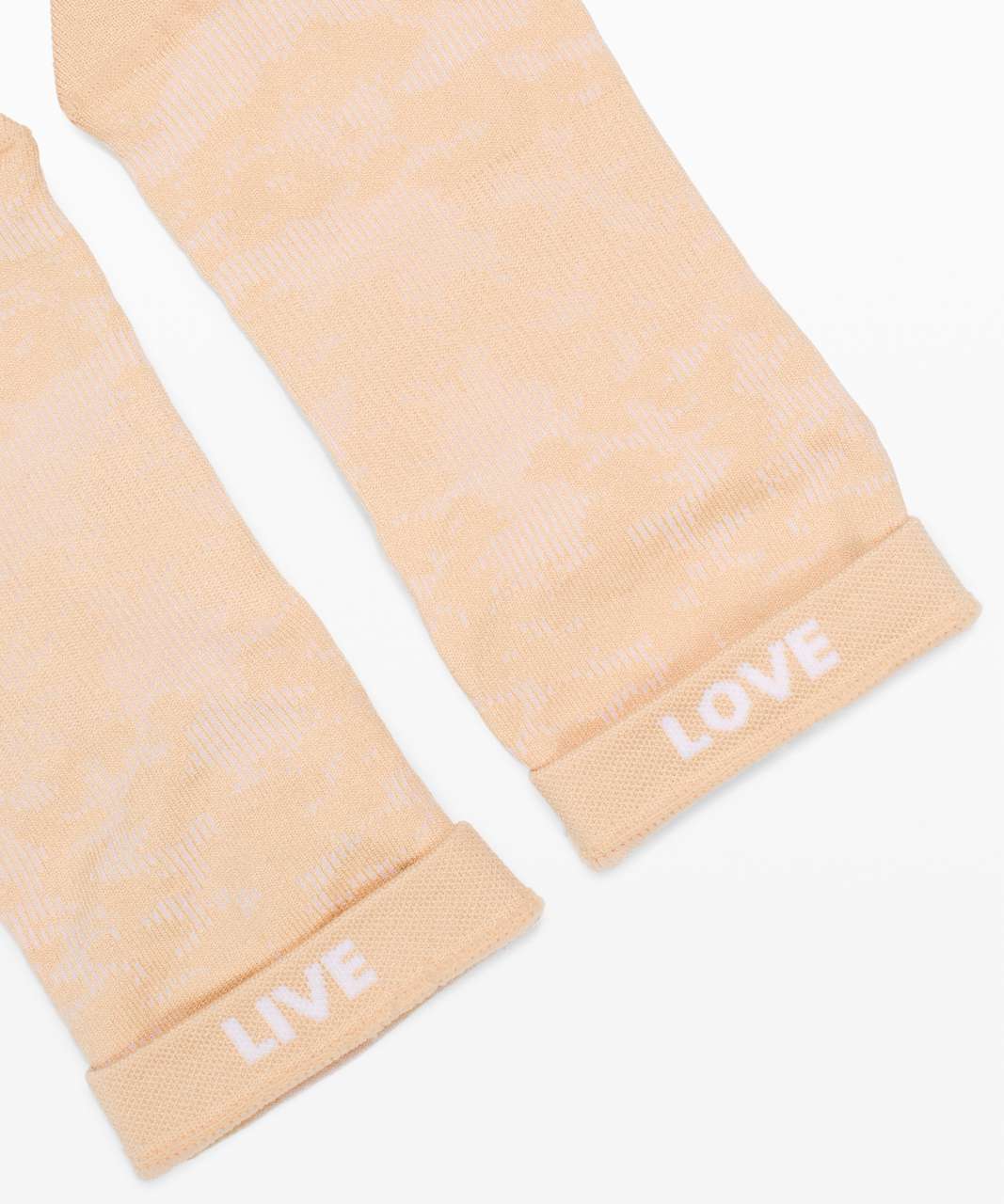 Lululemon Let it Flourish Ankle Sock - White / Ivory Peach