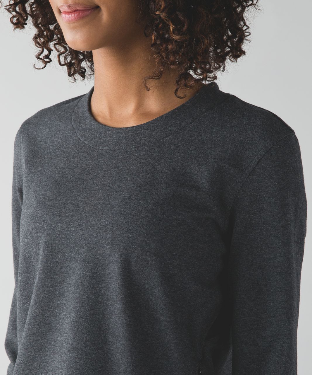 Lululemon Getaway Crew - Heathered Black