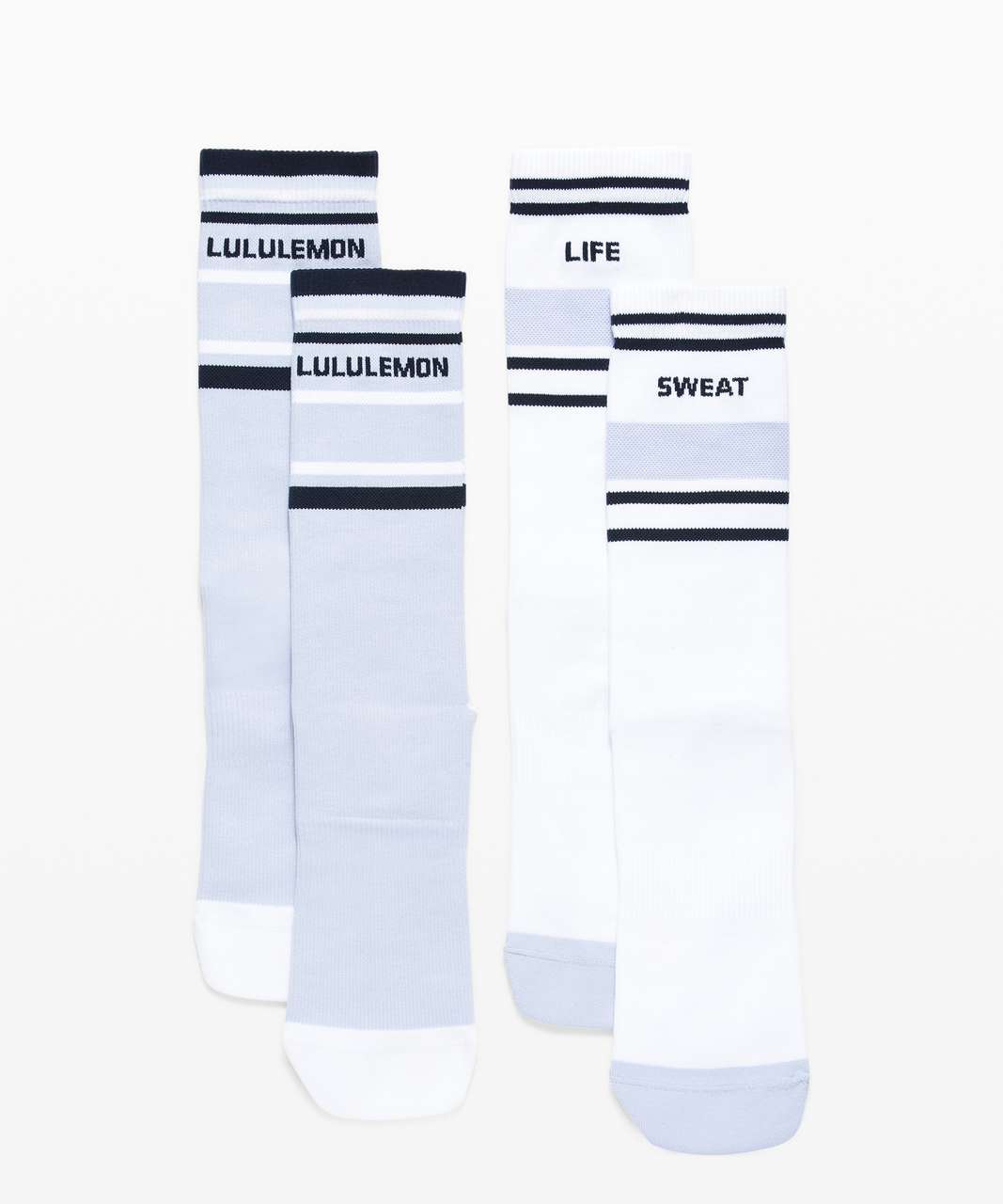 Lululemon Tale To Tell Crew Sock *2 Pack - White / Daydream / True Navy