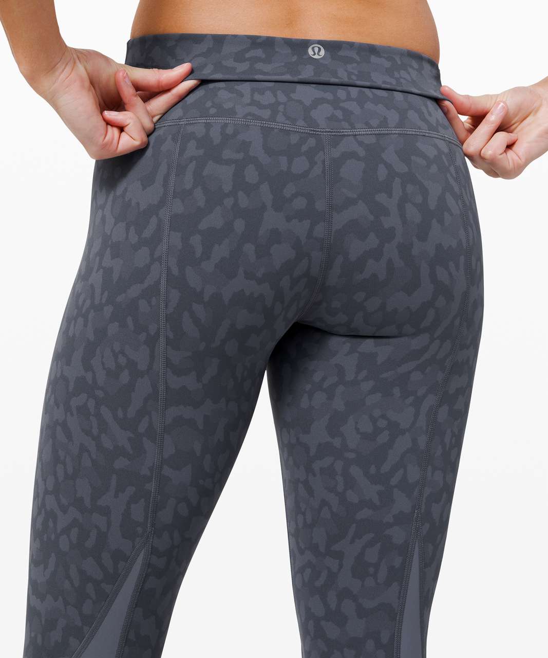 Lululemon Wunder Under Crop High-Rise *Roll Down Scallop Full-On Luxtreme 23" - Formation Camo Shade Multi  / Shade