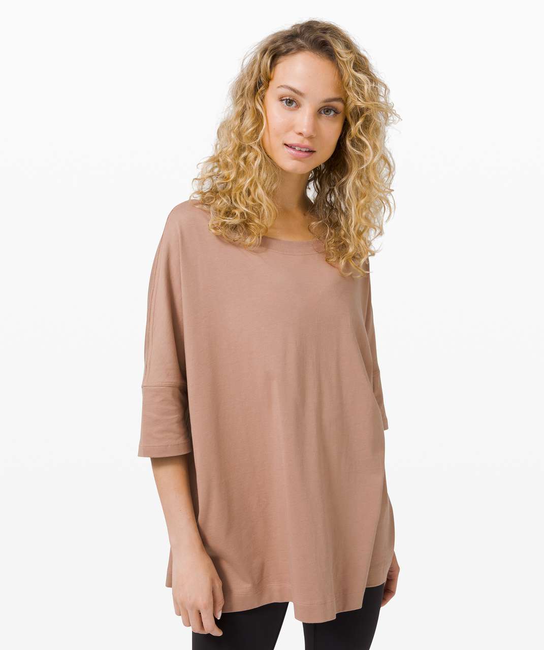 Lululemon All Yours Boyfriend Box Tee - Soft Sand