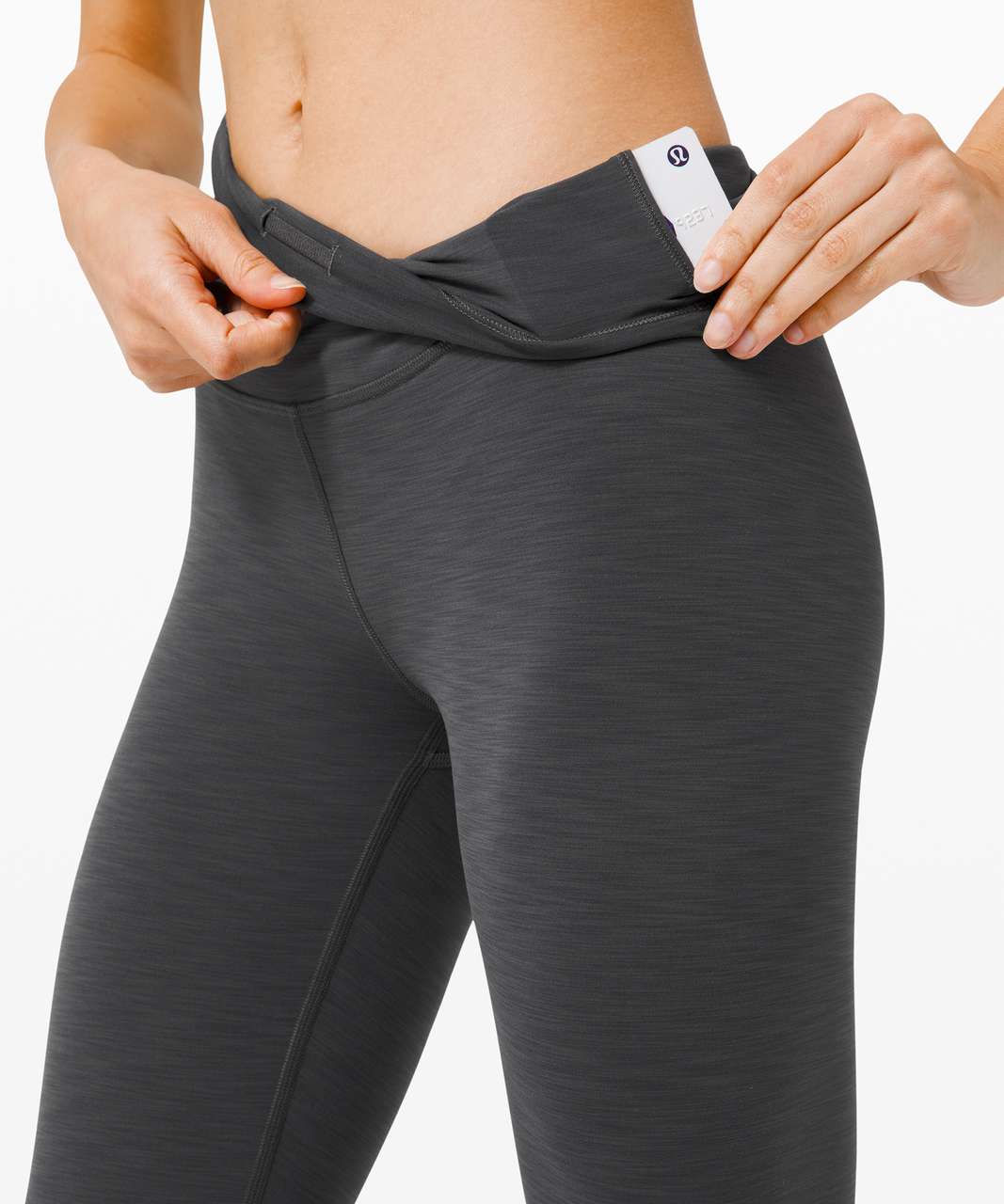 LULULEMON Wunder Train High Rise Crop Leggings Gray Size 8 – Style