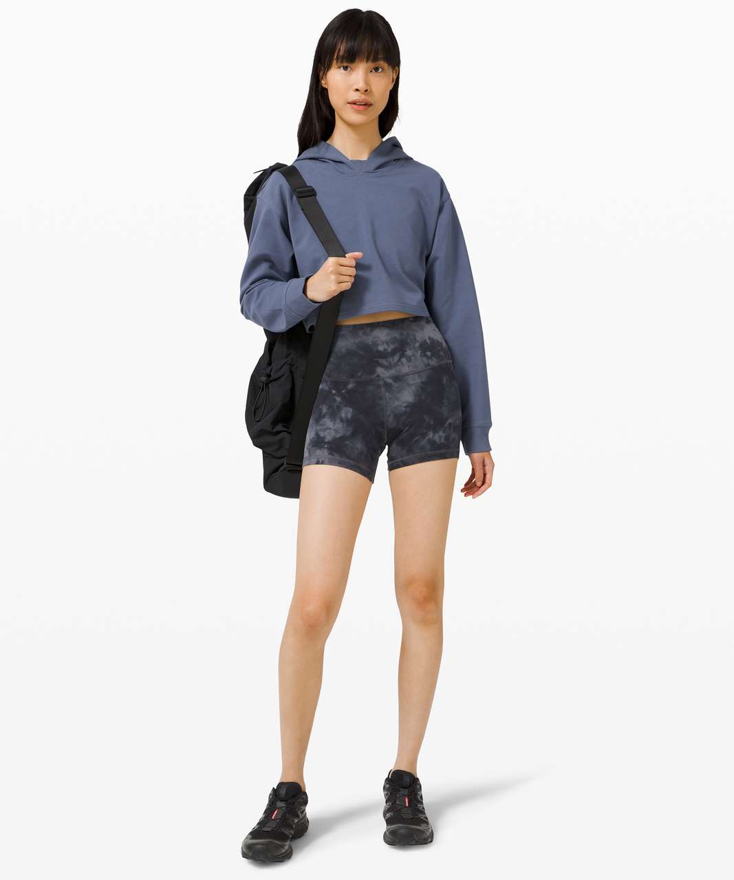 Lululemon All Yours Cropped Hoodie - Ink Blue