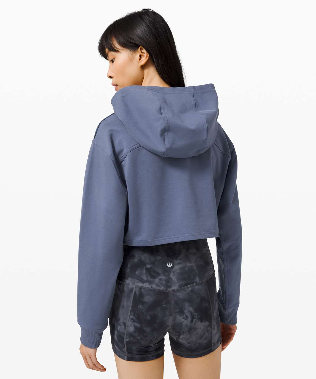 Lululemon All Yours Cropped Hoodie - Ink Blue