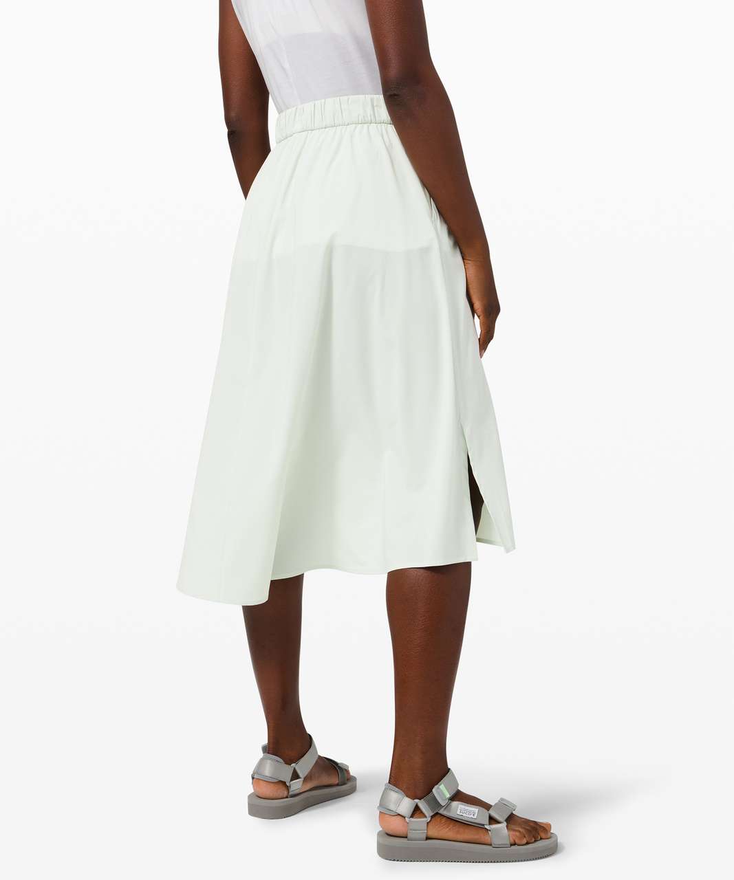 Cotton Poplin Flounce Skirt - Ready-to-Wear 1AAX2F