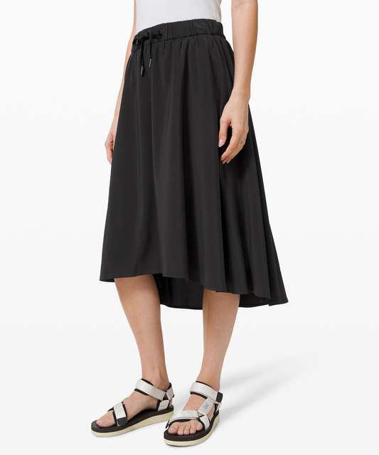 Lululemon Lightweight Pull-On Super-High Rise Midi Skirt - Aquila Rhino  Grey Multi - lulu fanatics