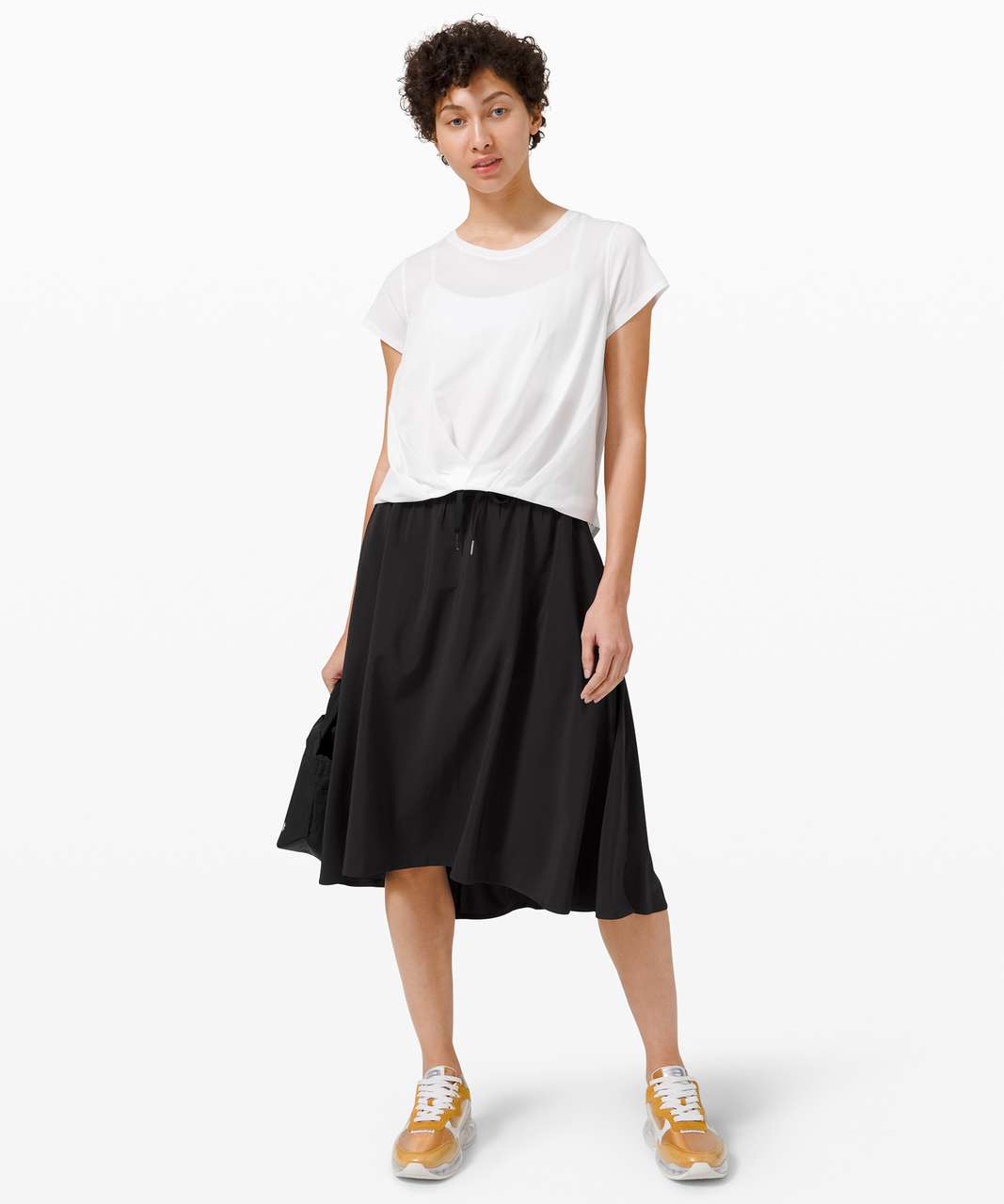 Lululemon Pleats and Thank You Short Sleeve - White