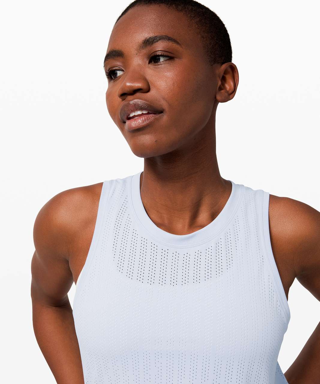 Lululemon Train to Be Tank *Wash - White / Luna - lulu fanatics